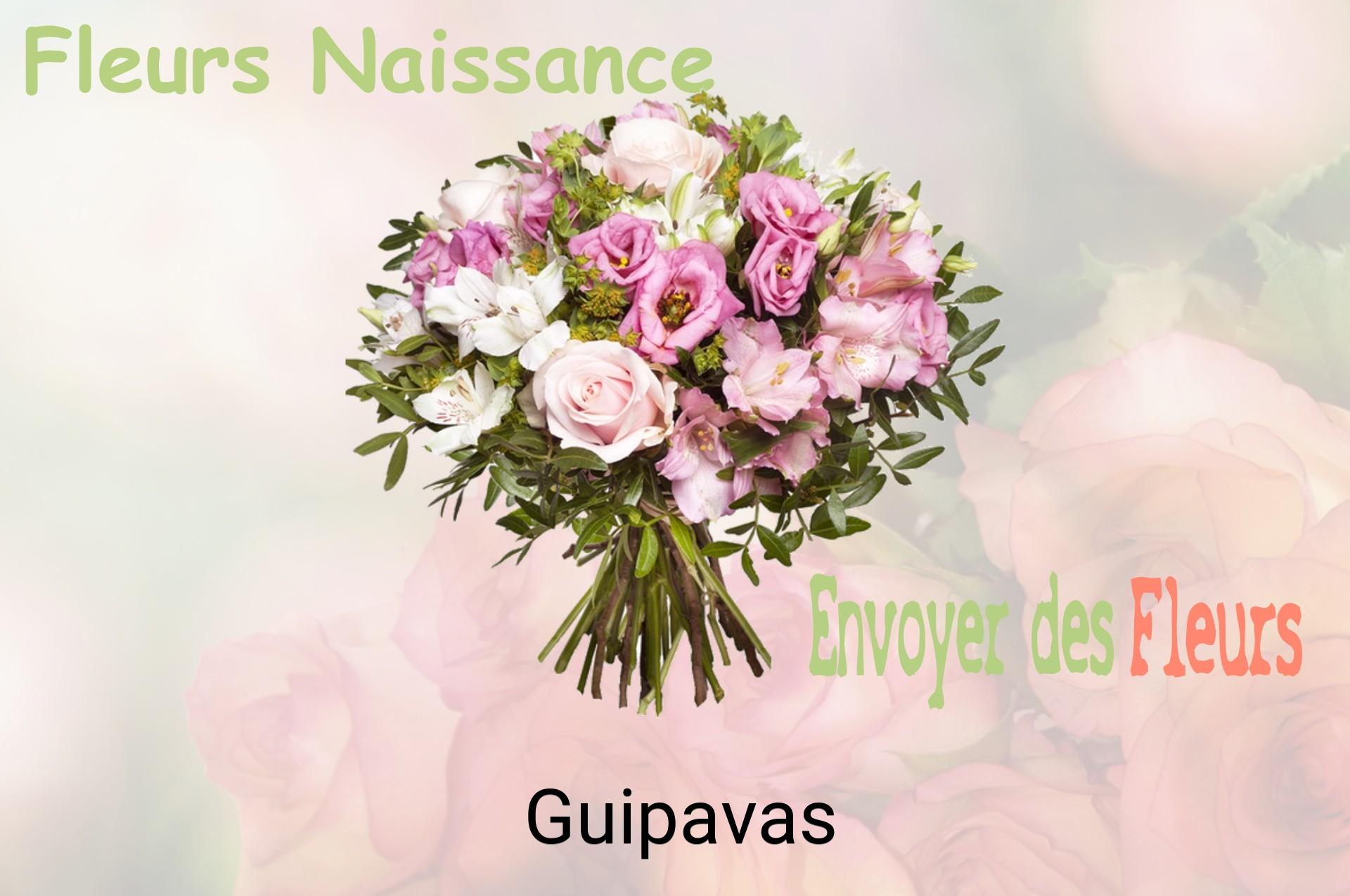 Bouquet de fleurs de naissance livré à Guipavas